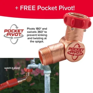 Expandable Garden Hose 50 FT Copper Head with 360° Pivot