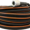 Flexon Flextreme Pro Rubber Garden Hose 5/8" x 100ft Black Performance