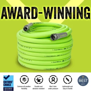 Flexzilla Pro Water Hose 5/8 in x 100 ft Green with Reusable Fittings