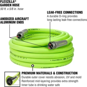 Heavy Duty Garden Hose - 5/8 in. x 50 ft Lightweight Flexzilla Hose